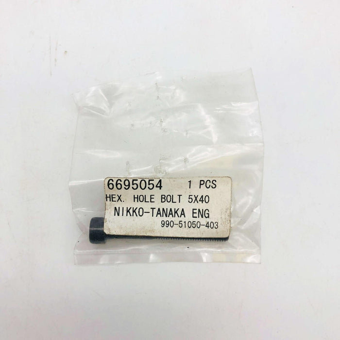 Tanaka 6695054 Bolt Hex Hole for Chainsaw OEM NOS Replaces 99051050403 3