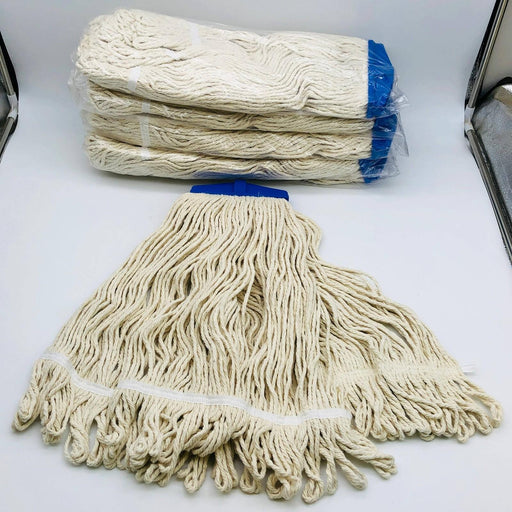 Cotton Mop Head Replacement Screw-On Fits 3/4-5 Acme Looped End 24oz Pack of 6 1