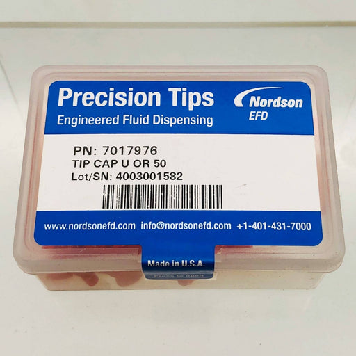 Nordson 7017976 Barrell Caps Twist-On Tip Ultra Series Orange 50/Box 1