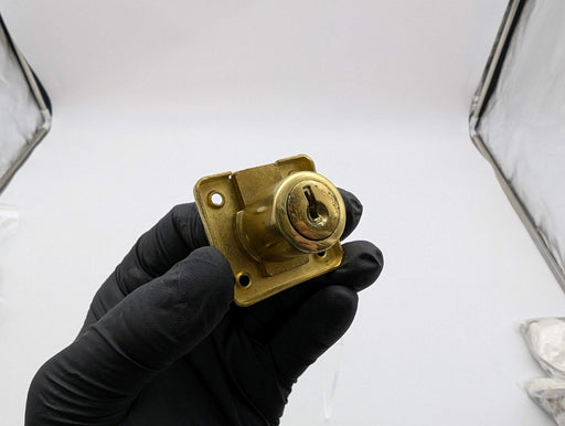Illinois D3047A Cabinet Lock Deadbolt 7/8" D x 7/8" L Cylinder Brass Keyed Alike 2