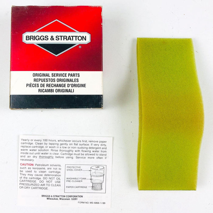 Briggs and Stratton 272477S Filter Pre Cleaner OEM NOS 1