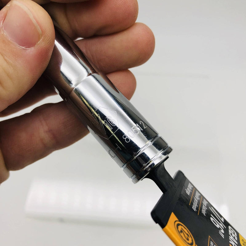 GearWrench 80512 Deep Socket 7/16" 12-Point 3/8" Drive Polished Alloy Steel 4