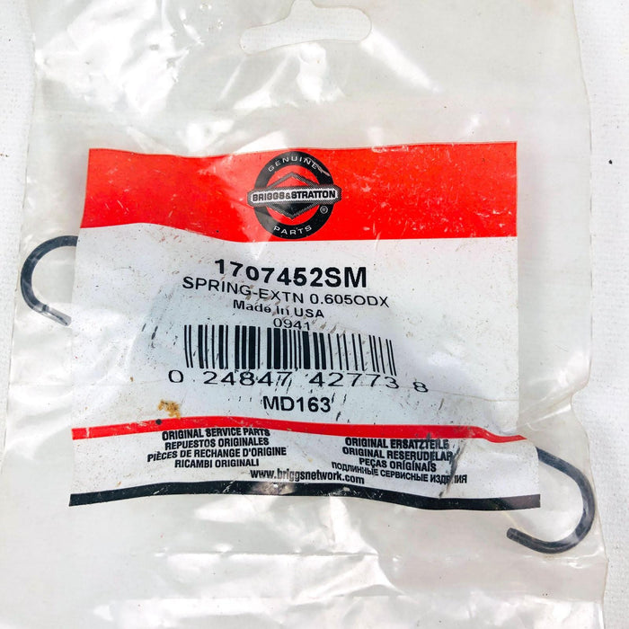 Briggs and Stratton 1707452SM Spring Extension .605OD OEM NOS Simplicity 1707452