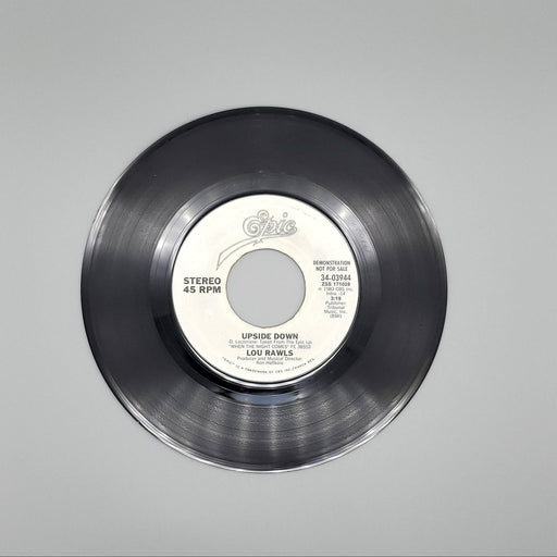 Lou Rawls Upside Down Single Record Epic 1983 34-03944 PROMO 2