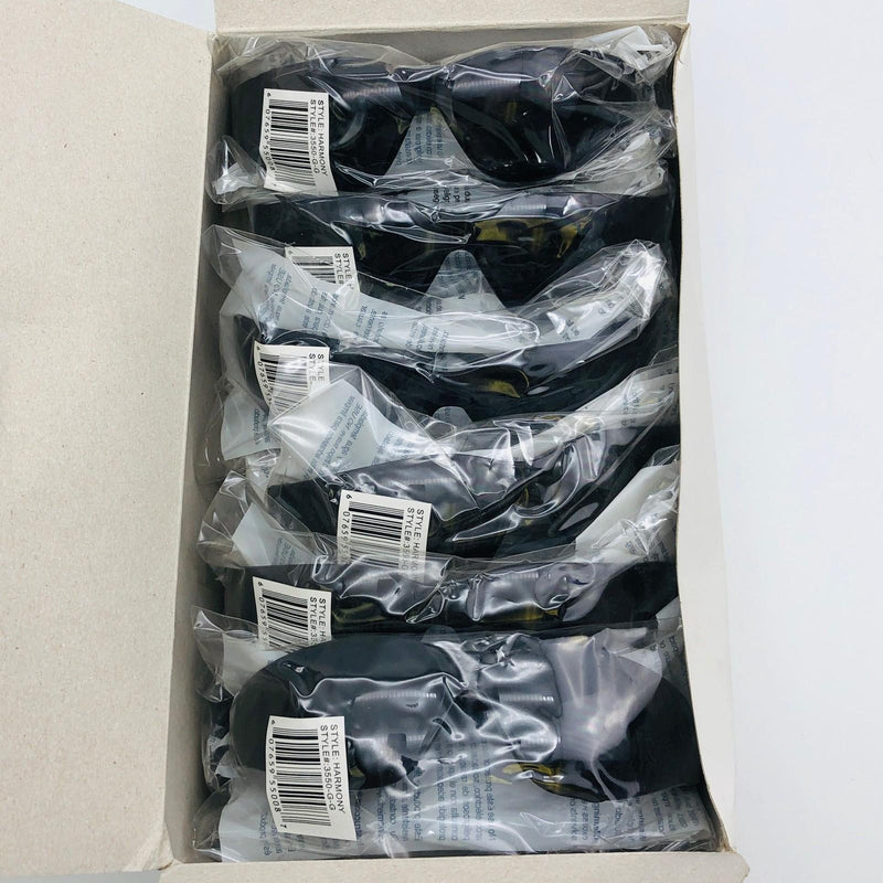 12x Ironwear 3550-G-G Safety Glasses Harmony Gray/Gray 1 Piece Lens Scratch Resi 1