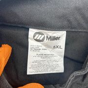 Miller 247121 Welding Jacket Size 5XL WeldX Performance Stand Up Collar Vent Bk 5