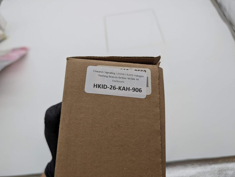 Edwards Signaling 125HALFA24D Halogen Flashing Beacon Amber NEMA 4X Enclosure
