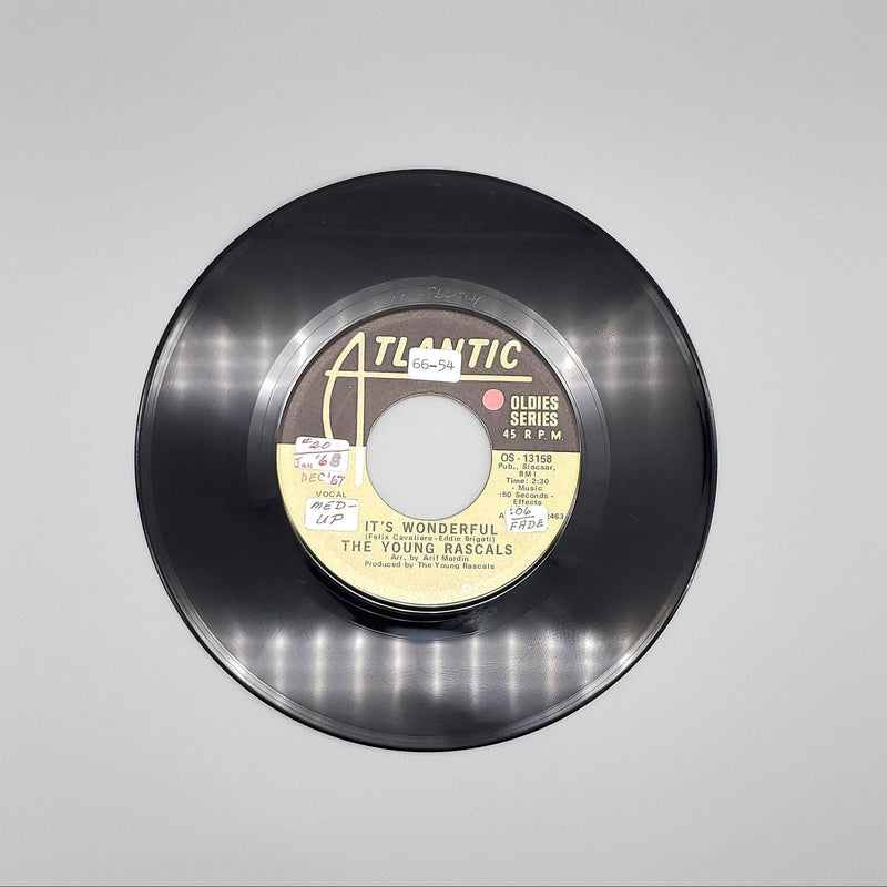 The Young Rascals You Better Run It's Wonderful Single Record Atlantic OS-13158 2