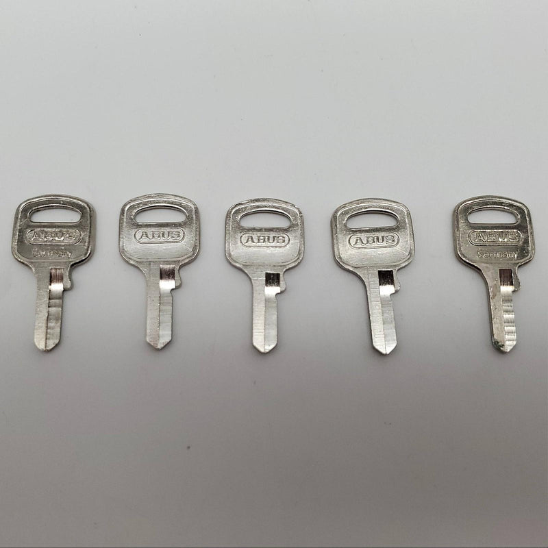 5x Abus 55/25 KB Padlock Key Blanks #90130 Nickel Plated 3