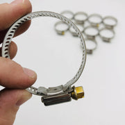 Breeze 64024 Hose Clamp 1-1/16 x 2in Worm Drive 301 SS Band 410 SS Screw 10pk 8