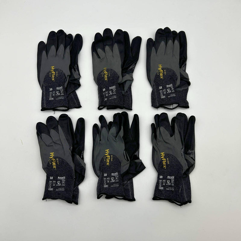Ansell HyFlex 11-937 Cut Resistant Gloves Size 10 XL Dyneema 18 Gauge 6 Pairs 7
