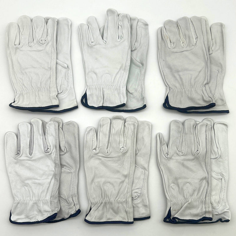 PIP 71-3601 Driver Gloves Size XL Goatskin Leather Keystone Thumb Shirred 6 Pair