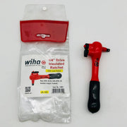 Wiha 12851 Insulated Ratchet 1/4in Drive Reversible Up to 1000 Volt Rated 1