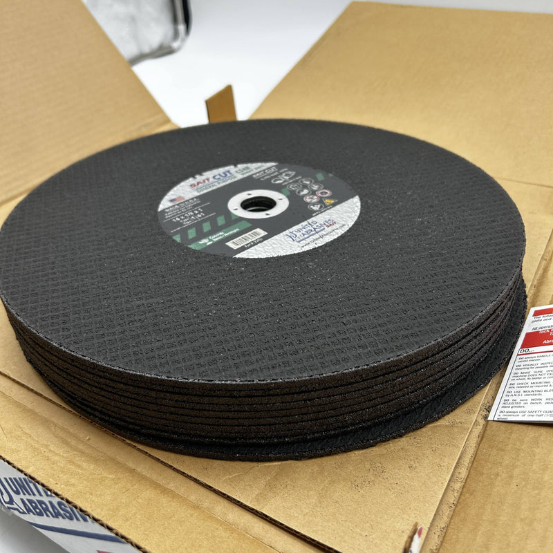 United Abrasives Sait 23451 Cut-Off Wheel 14X1/8X1 C24R Concrete Cutting 10pk