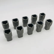 TE Connectivity DTP04-4P Receptacle Connector 4 Pin Grey Wire to Wire Pack of 10 1