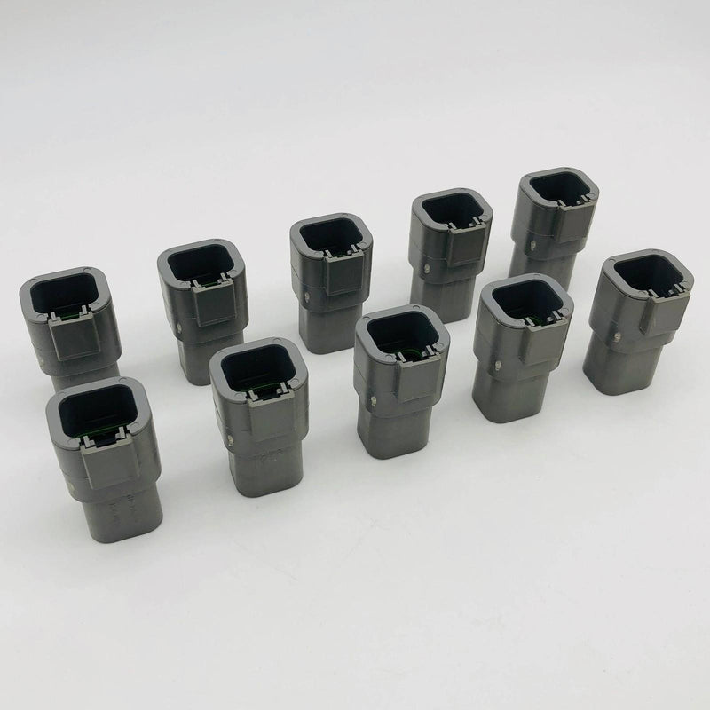 TE Connectivity DTP04-4P Receptacle Connector 4 Pin Grey Wire to Wire Pack of 10 1