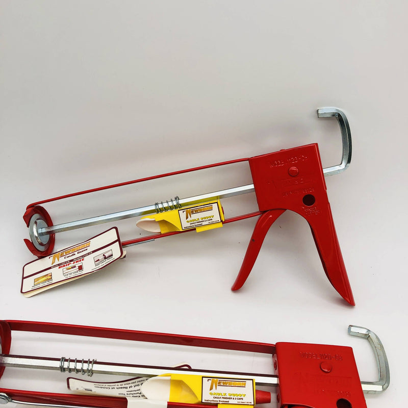 Newborn Brothers 112D Caulk Gun 1/10 Gal Drip Free EZ Thrust Red Lot of 2 5