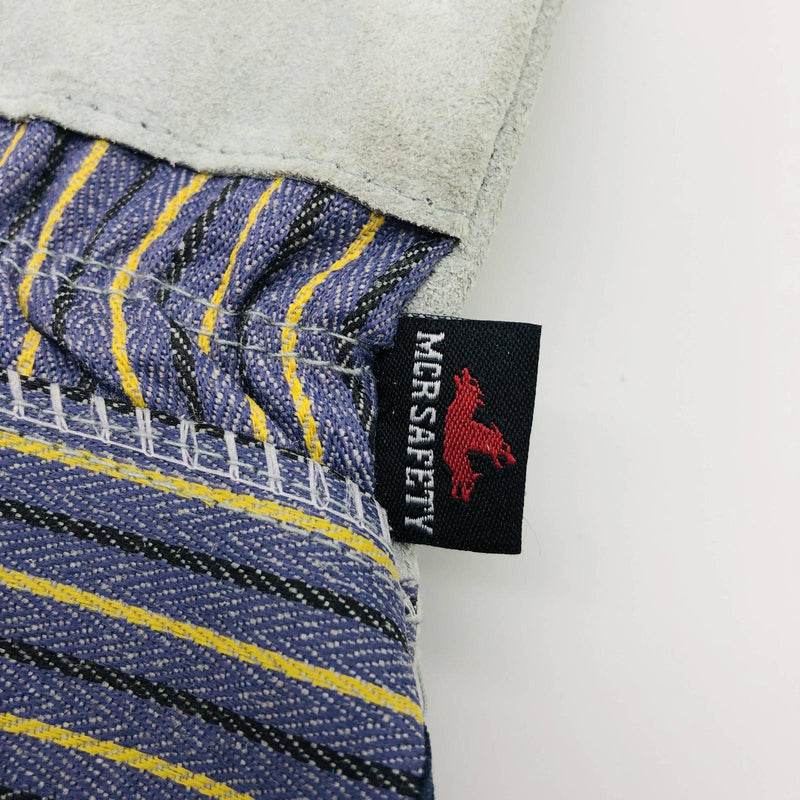 MCR Safety 1400 Split Leather Palm Work Gloves Size XL Safety Cuff 2.5"L 3 Pair 3