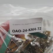 Ademco 175/L Double Foil Take Off Blocks Self Adhesive 1-3/4" x 1/8" Pack of 10 5