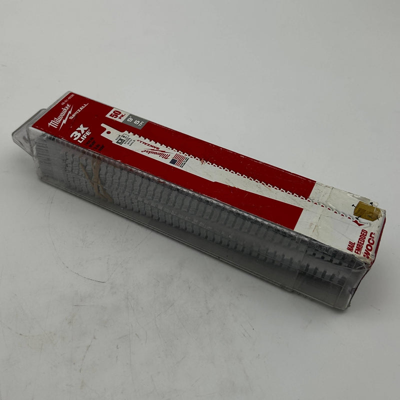 Milwaukee 48-01-6036 Super Sawzall Blades 5 TPI 9" Reciprocating Saw 50pk