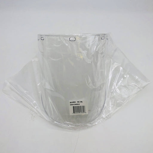 Elvex FS-18L Face Shield Molded Cyl Lexan 18.5" H .078" W 10" L Polycar WELFS18L 1