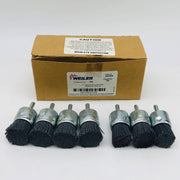 7x Weiler 10155 Nylox End Brush Abrasive 1" .022/320 Grit SC EBA-22 1