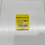 Bussmann AGC-1/4-R Fuses 0.25A 250V Fast Acting Glass Pack of 5 1
