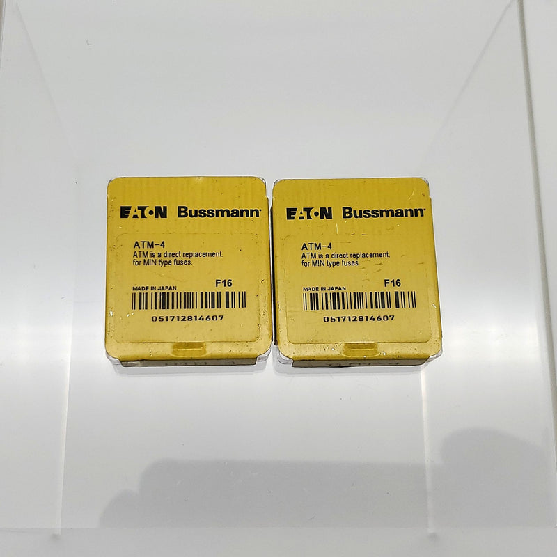 Bussmann ATM-4 Blade Fuses 4A 32V Fast Acting Automotive Pack of 10 1