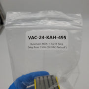 Bussmann MDA-1-1/2-R Time Delay Fuse 1.50A 250 VAC Pack of 5 3