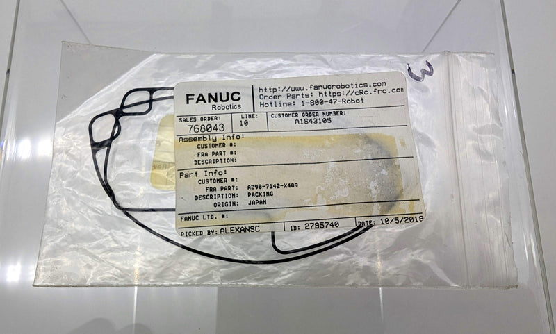 Fanuc A290-7142-X409 Gasket Replacement for J3 Servo Motor OEM Replacement