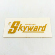 Norwegian Cruise Lines Decal Sticker Vintage M/S MS Skyward White Ship Boat 2x1" 1