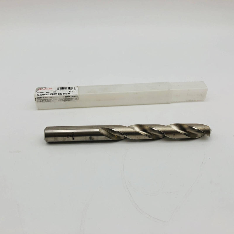 Cle-Line C62931 Jobber Drill Bit 19.00MM HSS 1898 Bright RHS/RHC 118 Degree 7