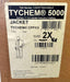 DuPont Tychem 5000 CPF3 Jacket 2XL Tan CPE Jam Fit Cuff Hook & Loop Closure 1PK 10