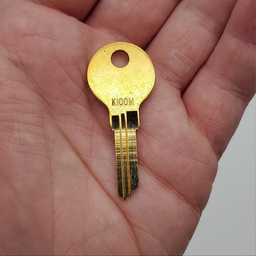 10x Jet K100M Key Blanks Chicago Cabinet Key Brass 6 Wafer USA Made 2