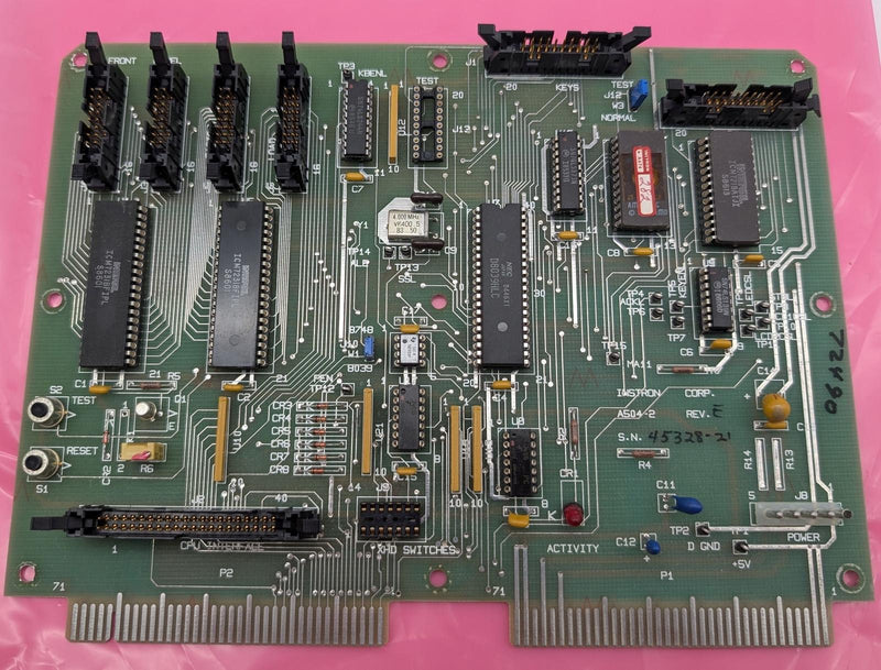 Instron A504-2 Rev E Front Panel Control Board T504-2 Rev F 1