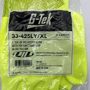 PIP 33-425LY Work Gloves Size XL G-Tek Polyurethane Grip Hi Vis 11 Pairs 2