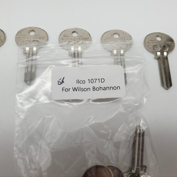10x Ilco 1071D / 21B Padlock Key Blanks fits Some Wilson Bohannon Locks 5 Pin 4
