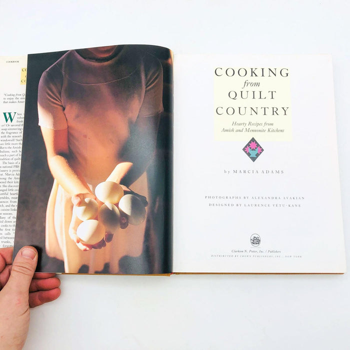 Cooking From Quilt Country Marcia Adams Hardcover 1988 1st Edit Amish Mennonite 7