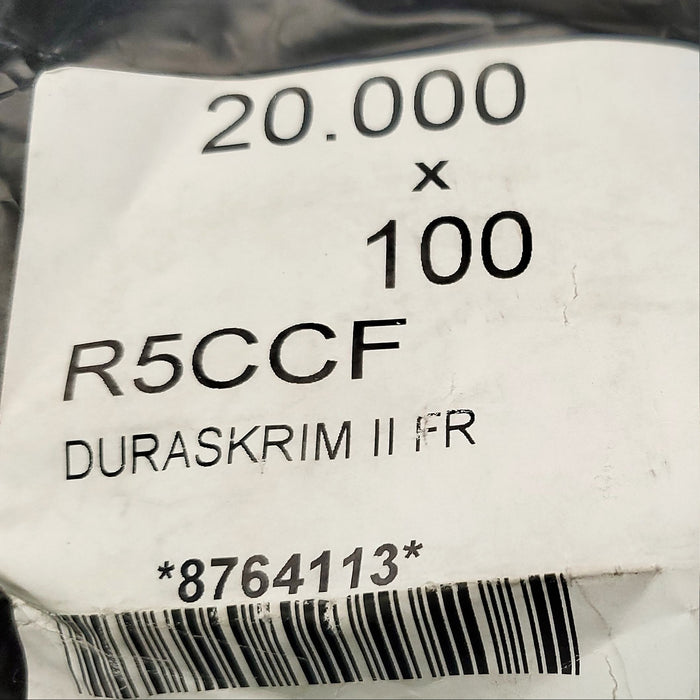 Dura Skrim 2FR Plastic Sheeting 6 Mil String Reinf 20ft x 100ft Flame Retardant 4