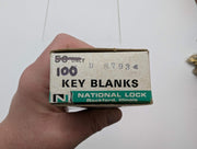 5x National D8793 Key Blanks 5 Pin for Some National Locks Brass 3