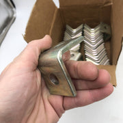 50pk Superstrut AB202 Angle Fitting Steel 90-Degree 2-Hole With GoldGalv Finish 6