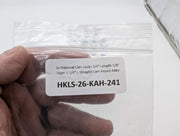 5x National Cam Locks 3/4" Length 5/8" Diam 1-1/4" L Straight Cam Keyed Alike 5