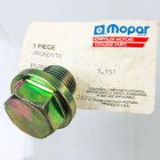 Mopar J8060110 Plug for Engine Oil Pan OEM NOS 1981-85 Isuzu Diesel CJ 5-8 1