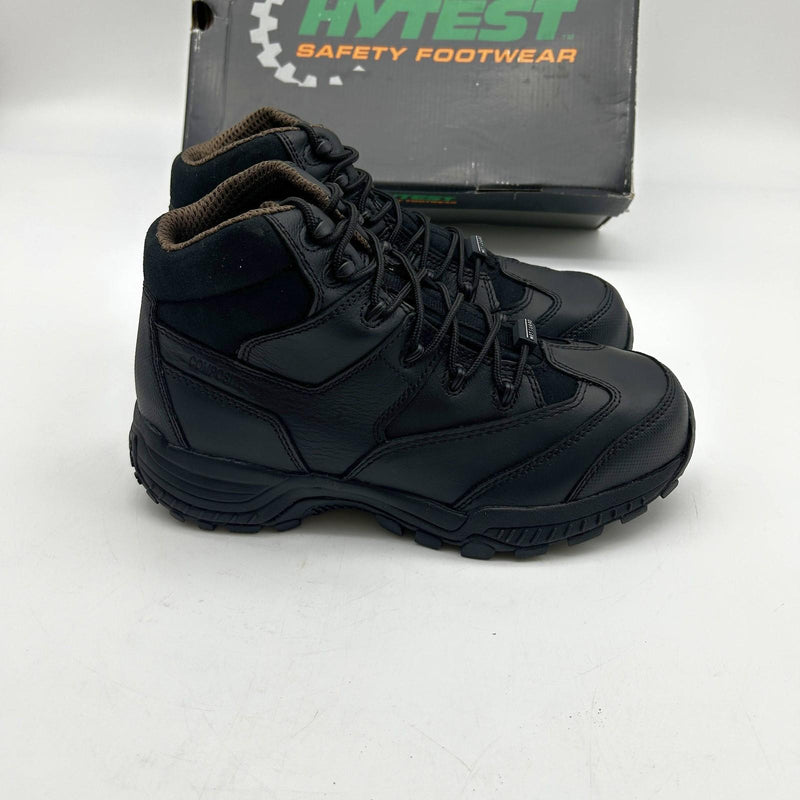 HyTest K12200 Internal Met Safety Hiker Boots Comp Toe EH Black 9.5 M Mens 5