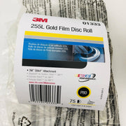 3M 255L Stickit Gold Sanding Discs P80 Grit 6" Aluminum Oxide 1 Roll /75 Discs 2