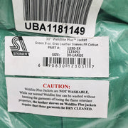 Steiner 12305 Welding Jacket 3XL 30" Weldlite Plus Green 9oz Grey Leather Sleeve 2