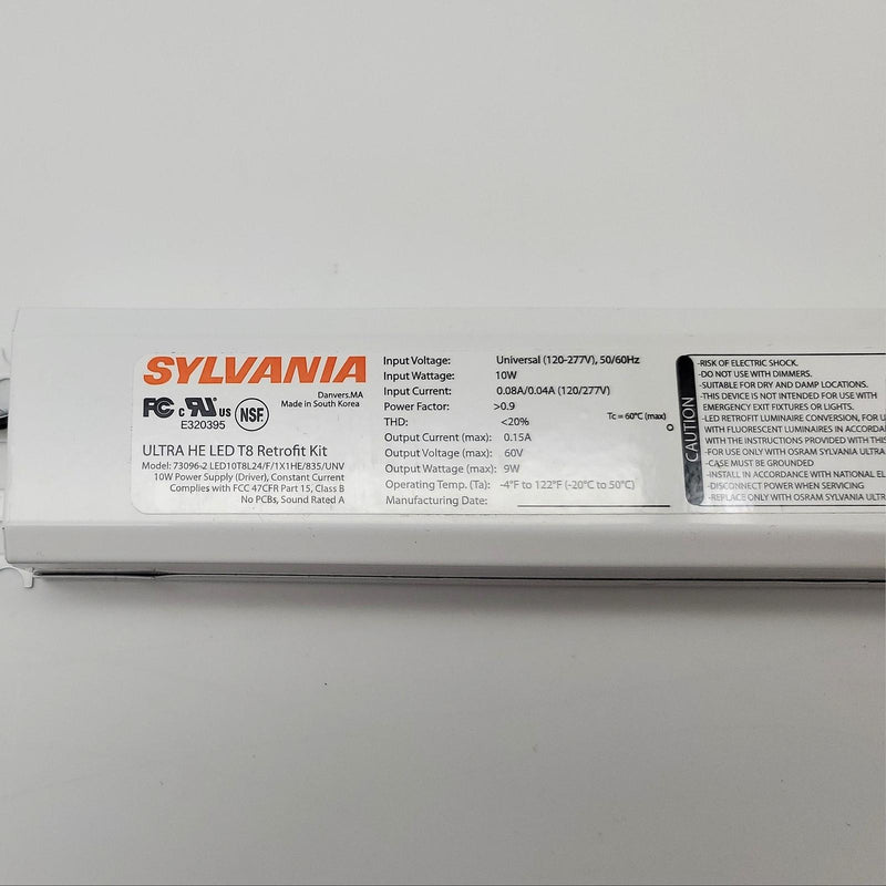 Sylvania 73096-2 LED Driver 10W Ultra HE LED T8 Retrofit Driver Only 2