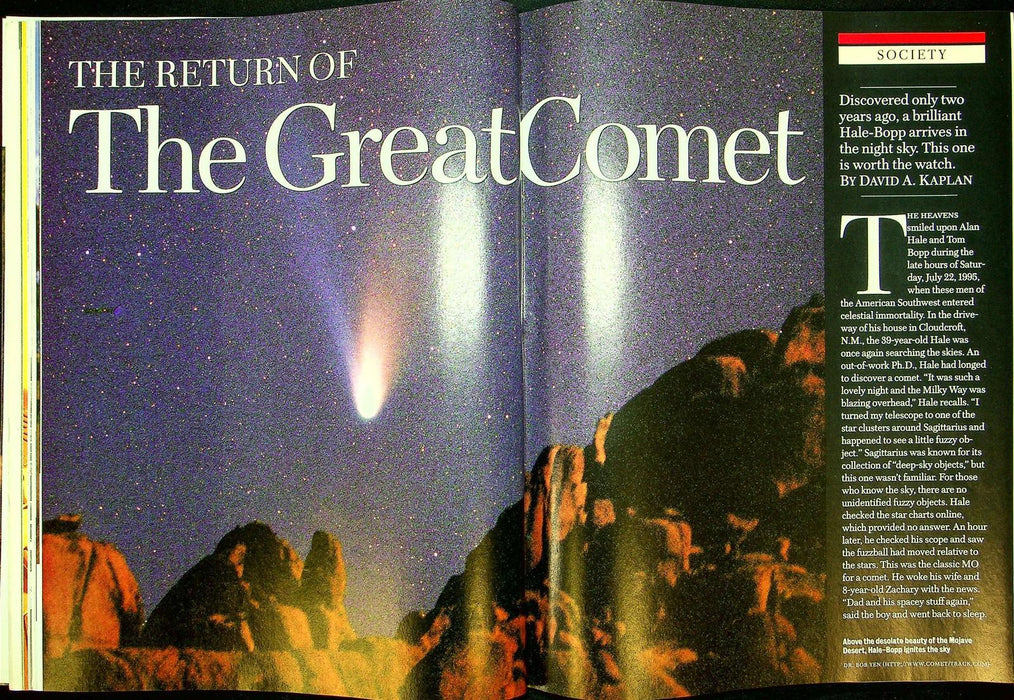 Newsweek Magazine March 24 1997 Hale-Bopp Comet Tim McVeigh Oklahoma City Bombs 5