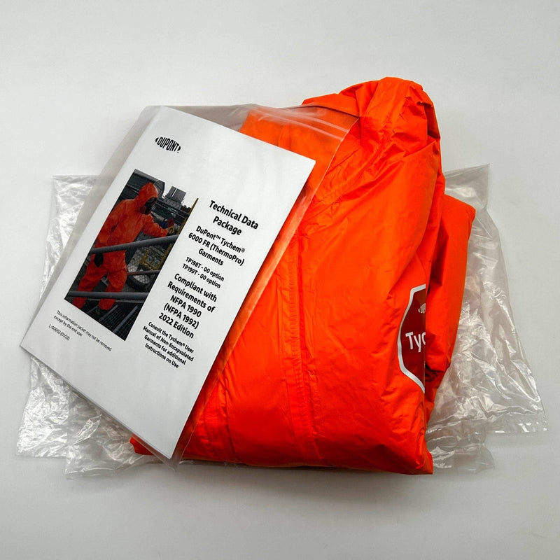 Dupont TyChem 6000FR Coverall ThermoPro Sz Small Orange TP198TORSM000200 1