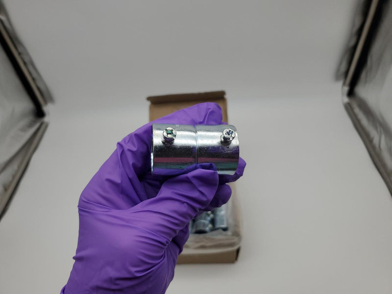 Crouse Hinds 1" EMT Conduit Coupling 462 Set Screw Type Zinc Pack of 20 3